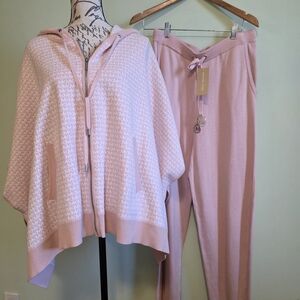 MICHAEL Michael Kors Light Pink Poncho and Jogger Set